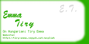 emma tiry business card